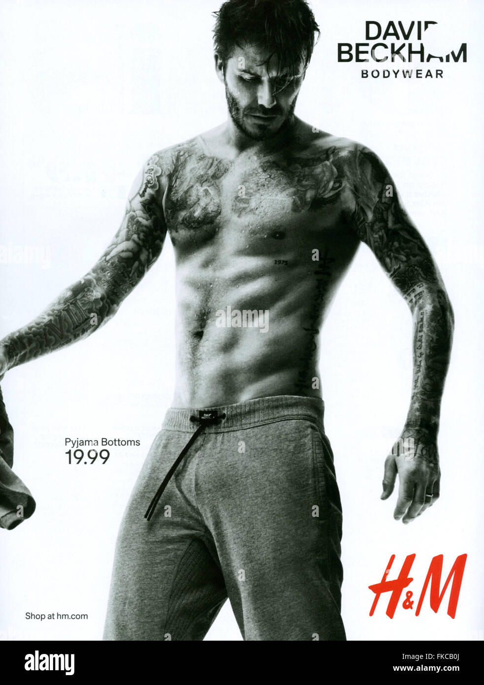 2010s UK Hennes Magazine Advert Stock Photo