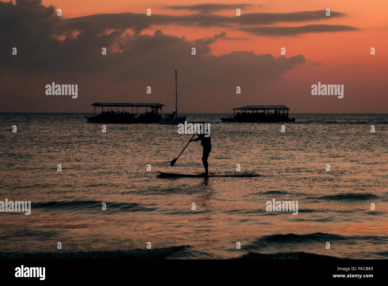 Silhouette in the ocean hi-res stock photography and images - Alamy