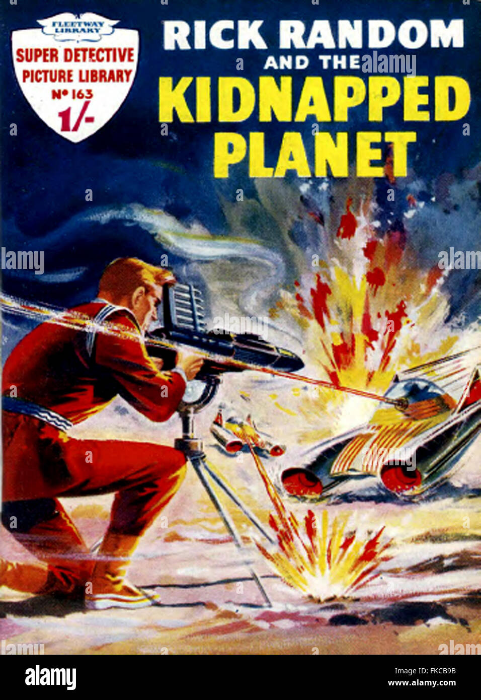 UK Rick Random and the Kidnapped Planet Comic Cover Stock Photo