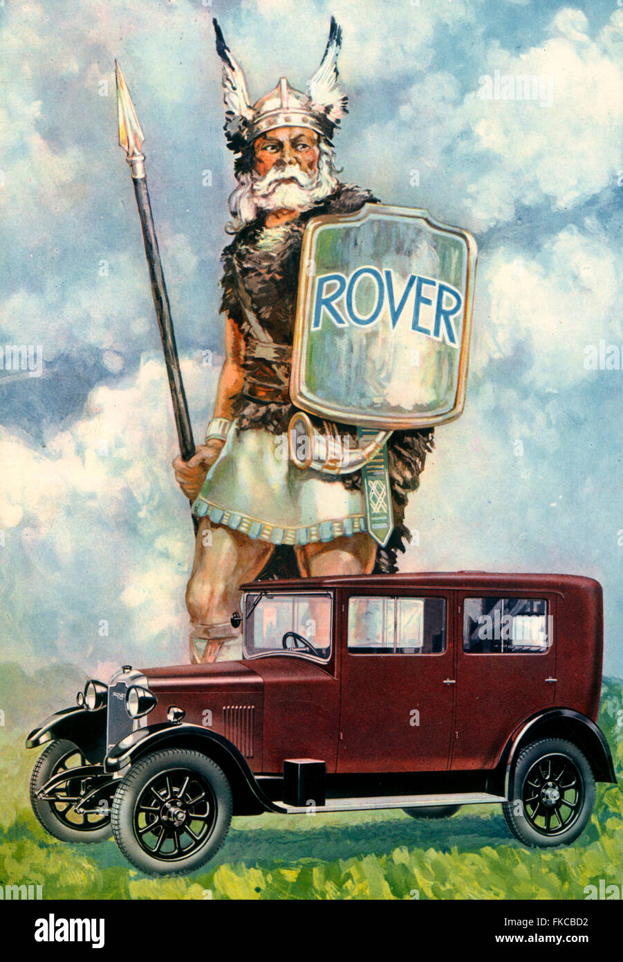 1920s UK Rover Magazine Advert Stock Photo - Alamy
