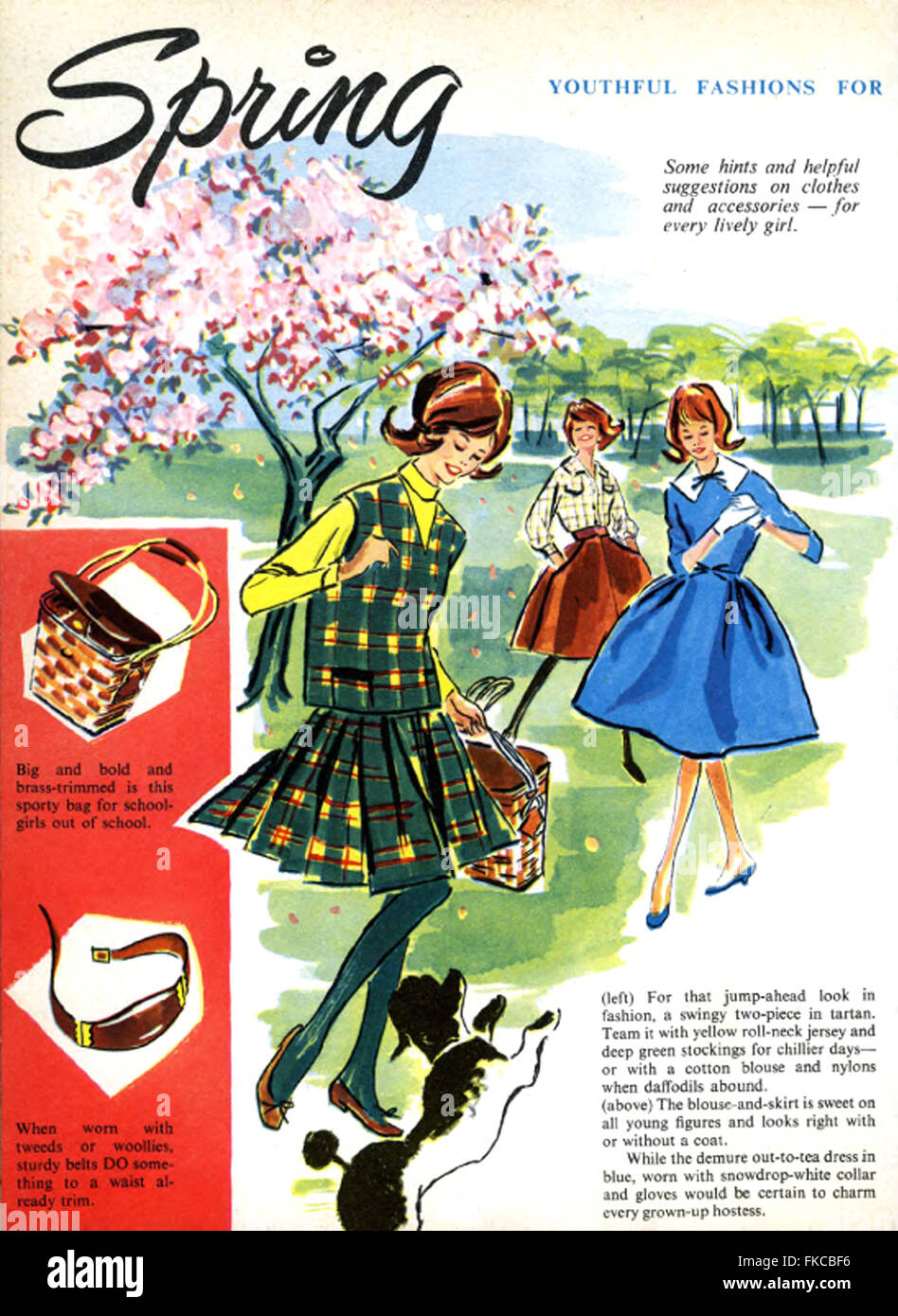 Fashion plates of the latest styles complete with sample fabric from a book  sent only to retailers to choose their seasonal collections. Poster Print  by Fashion Frocks - Item # VARBLL0587218924 - Posterazzi