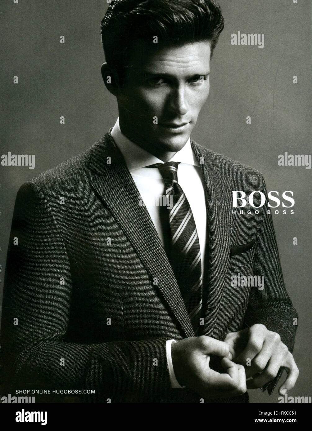 2010s UK Hugo Boss Magazine Advert Stock Photo - Alamy