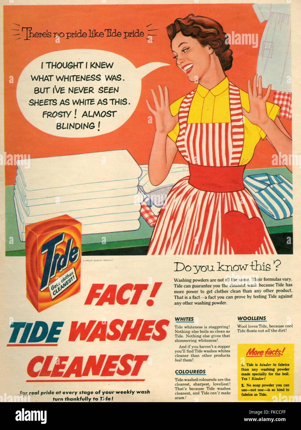 Image result for tide print ad 1950s