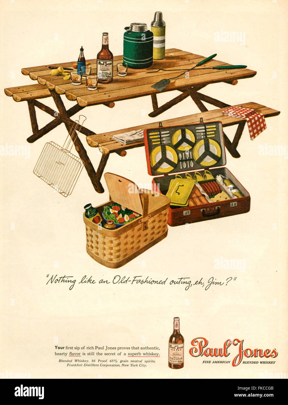 1940s USA Paul Jones Magazine Advert Stock Photo