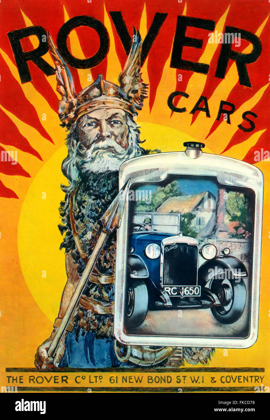 1920s UK Rover Magazine Advert Stock Photo - Alamy