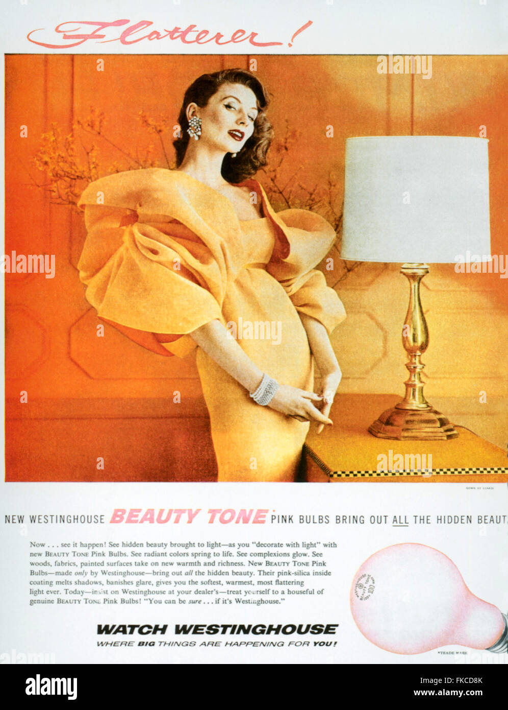 1950s USA Westinghouse Magazine Advert Stock Photo