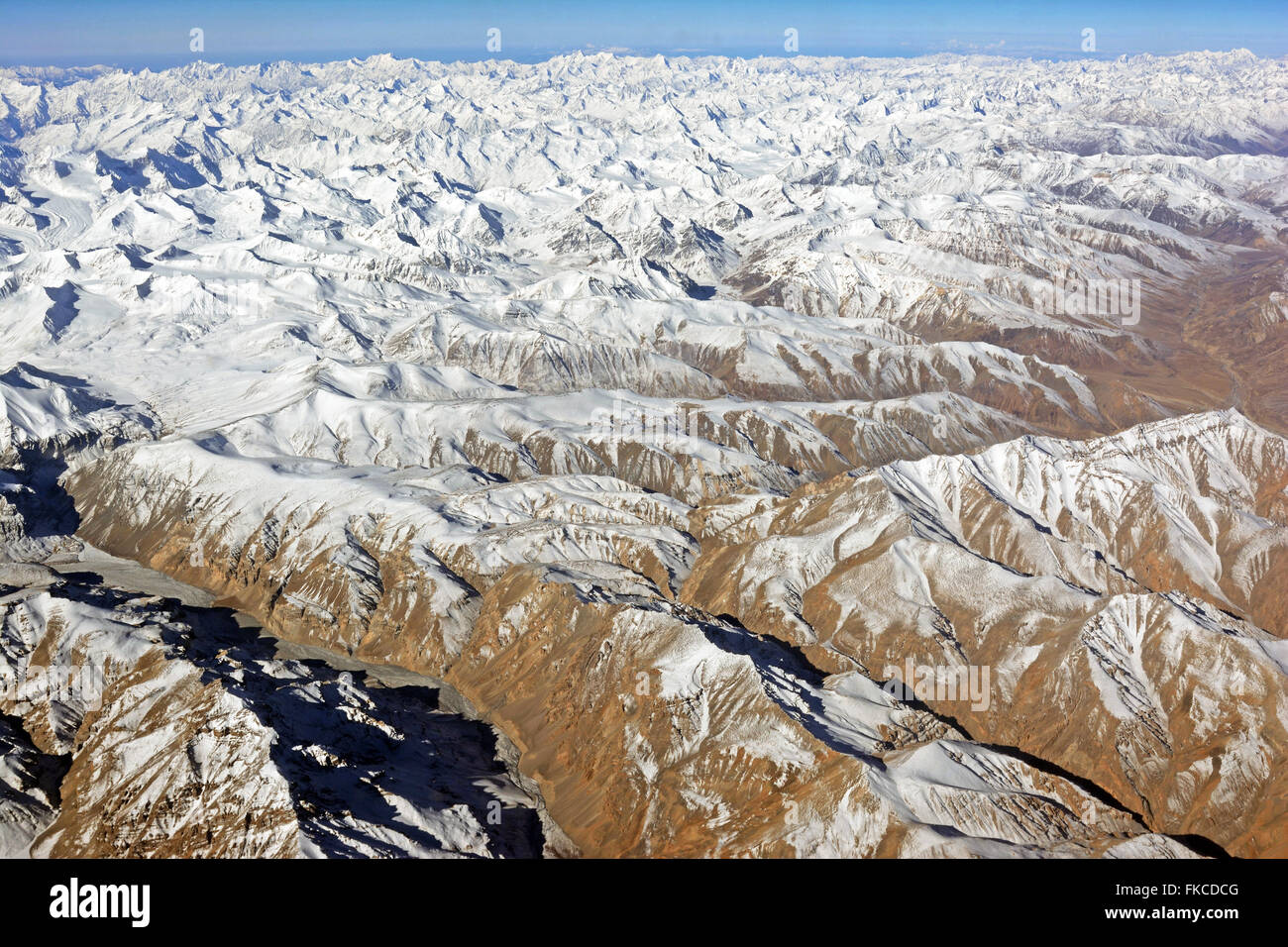 Mountain range, Leh, Ladakh, India Stock Photo
