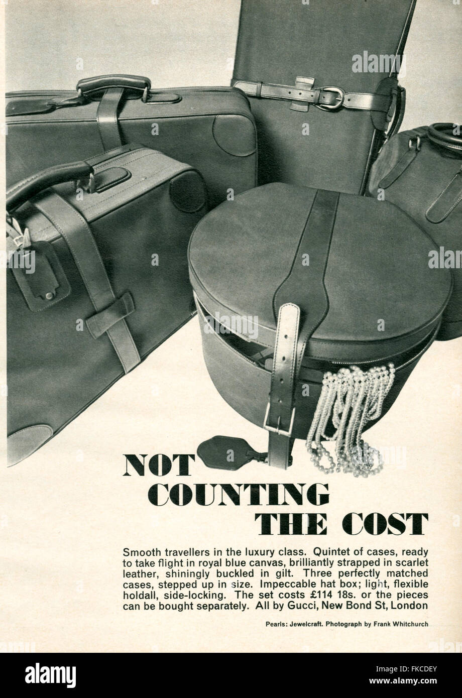 1960s UK Gucci Magazine Advert Stock Photo - Alamy