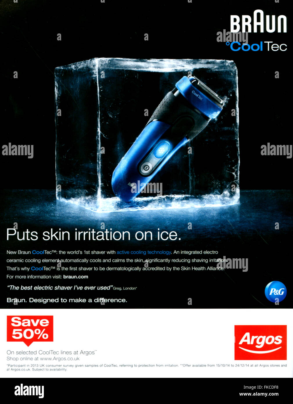 2010s UK Braun Magazine Advert Stock Photo