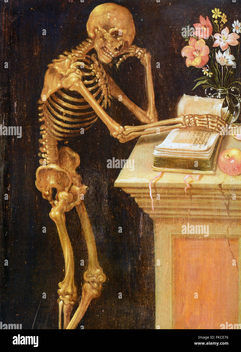 UK Skeletons Book Plate Stock Photo