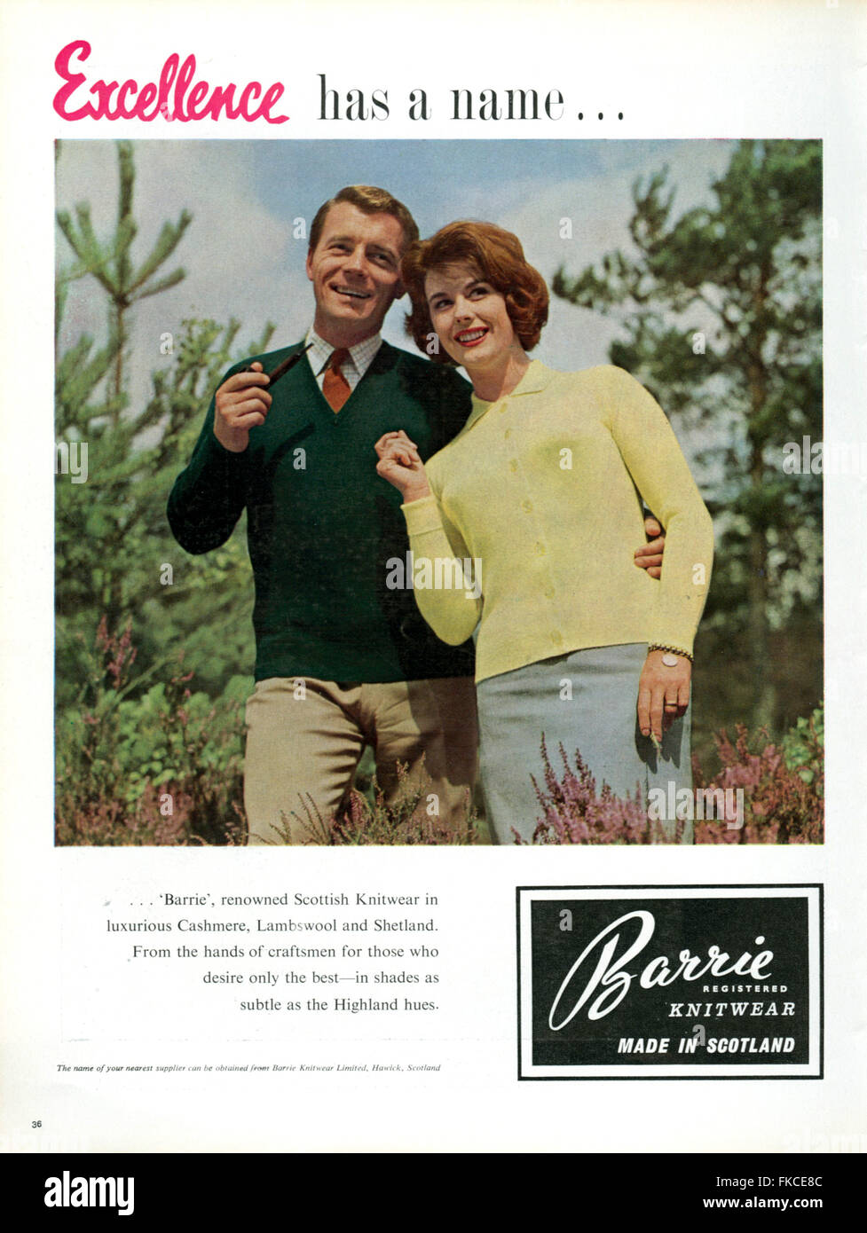 1960s UK Barrie Magazine Advert Stock Photo