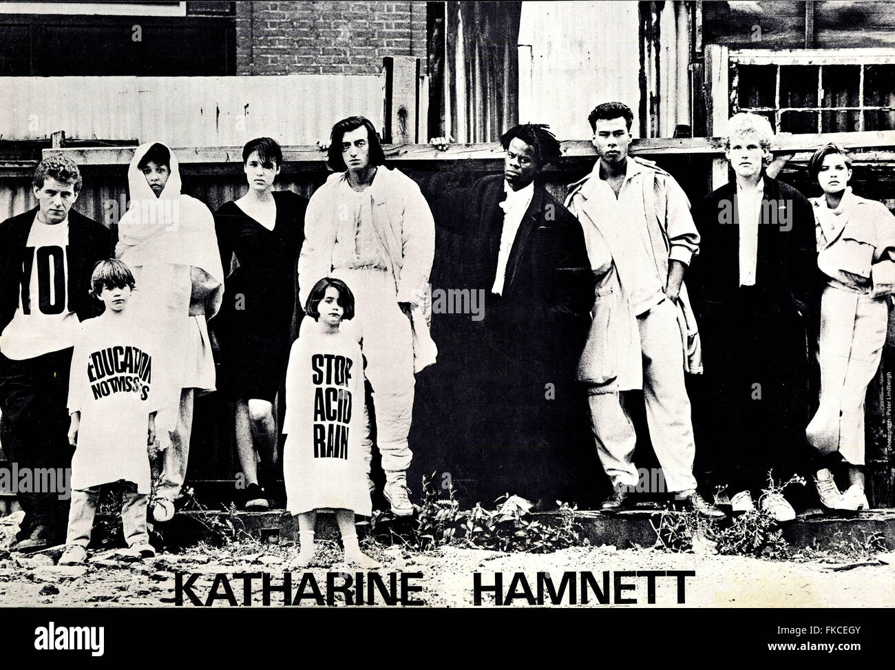 1980s UK Katharine Hamnett Magazine Advert Stock Photo