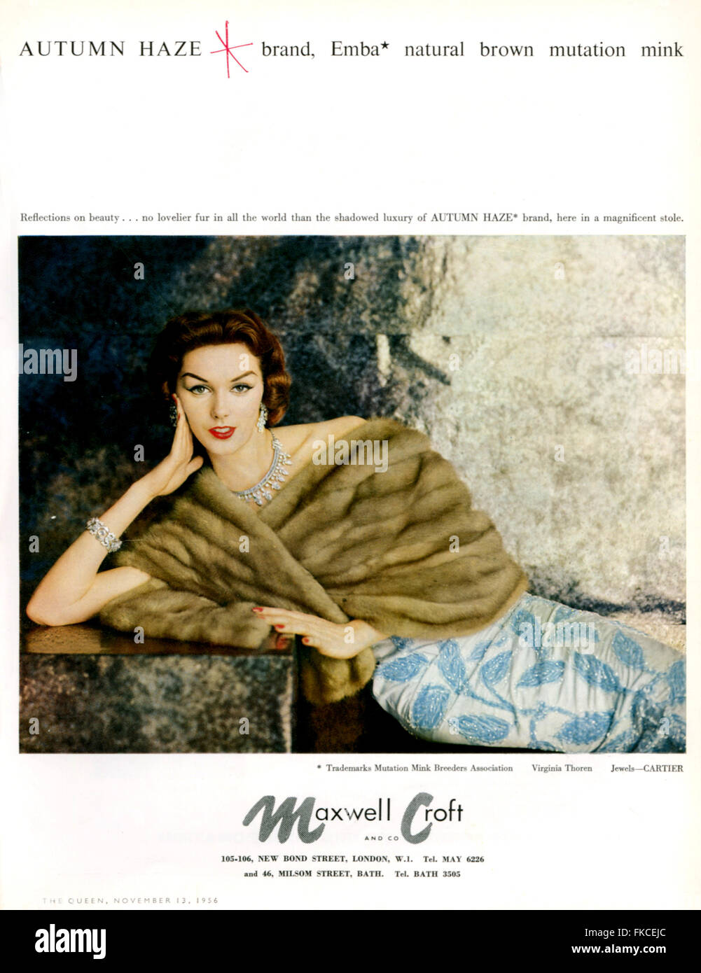 1950s UK Maxwell Croft & Co Magazine Advert Stock Photo