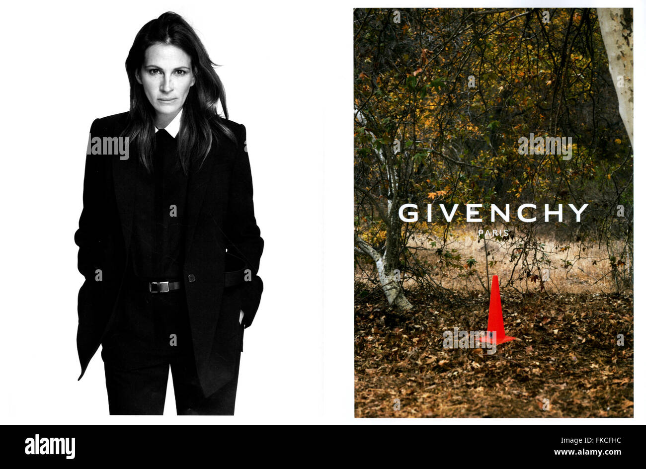 2010s UK Givenchy Magazine Advert Stock Photo