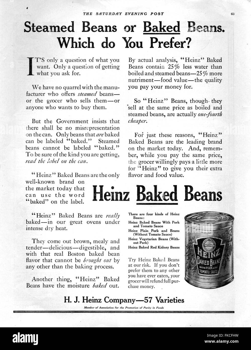 Heinz baked beans advert hires stock photography and images Alamy