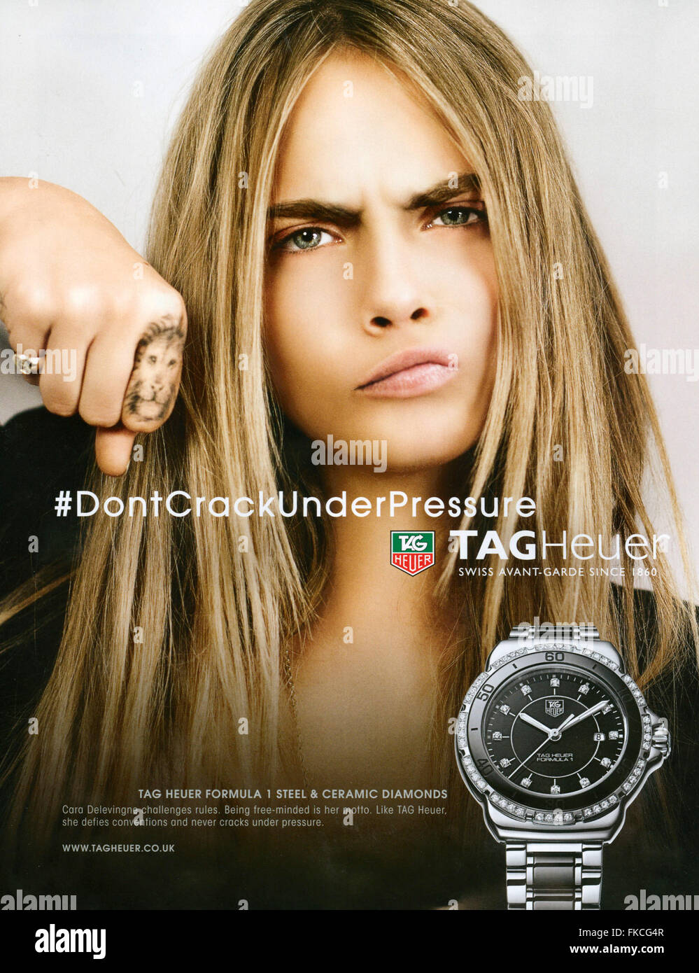 2010s UK TAG Heuer Magazine Advert Stock Photo Alamy