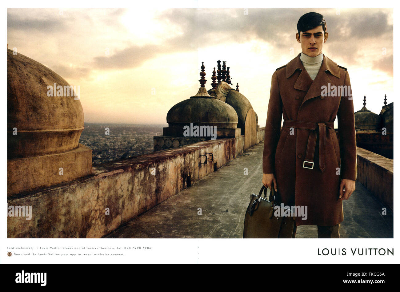 2010s UK Louis Vuitton Magazine Advert Stock Photo