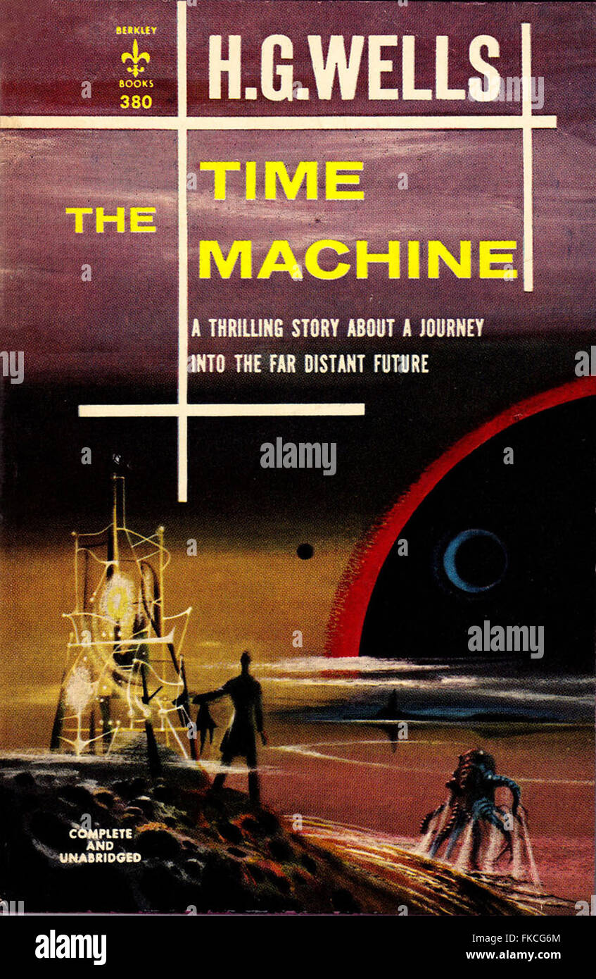 1950s UK The Time Machine Book Cover Stock Photo