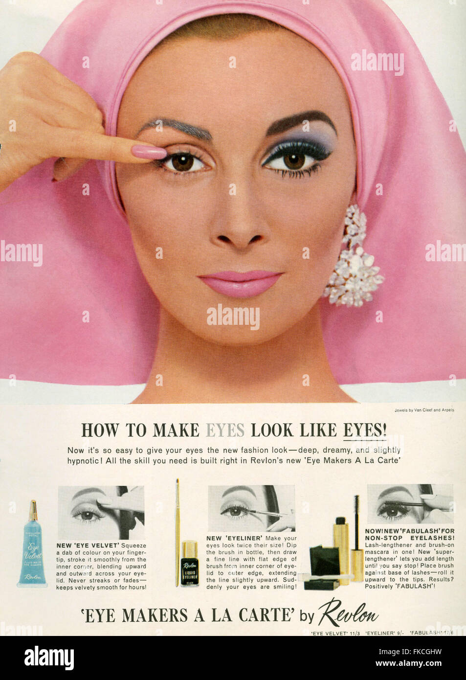 Eyeliner 1960s hi-res stock photography and images - Alamy