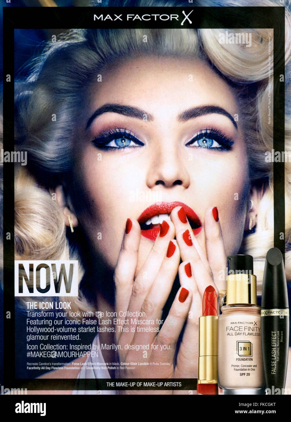 2010s UK Max Factor Magazine Advert Stock Photo Alamy