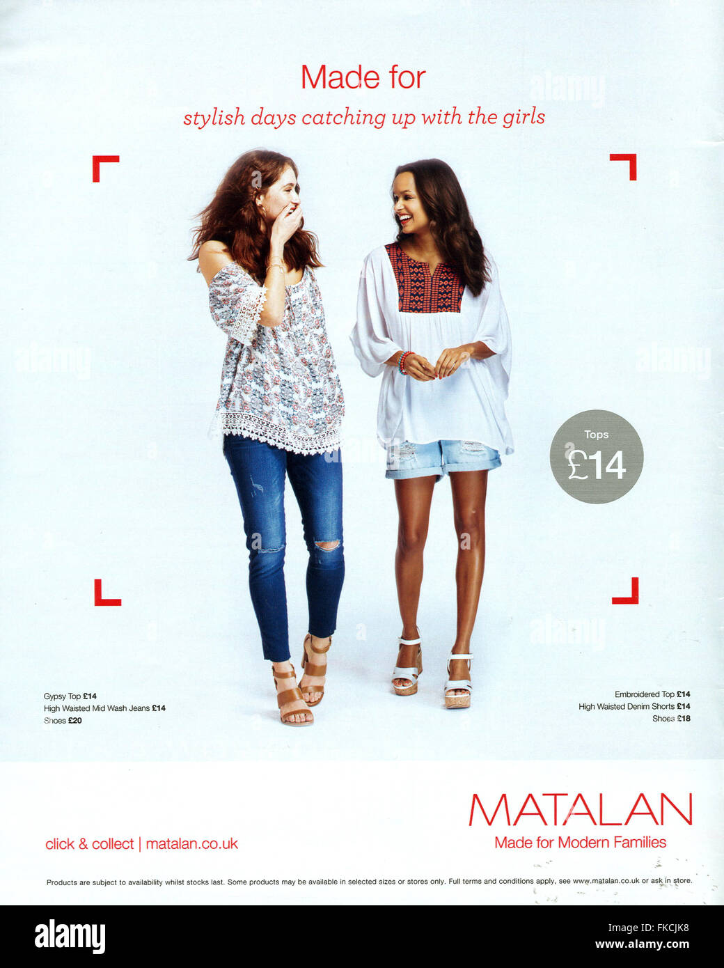 2010s UK Matalan Magazine Advert Stock Photo Alamy