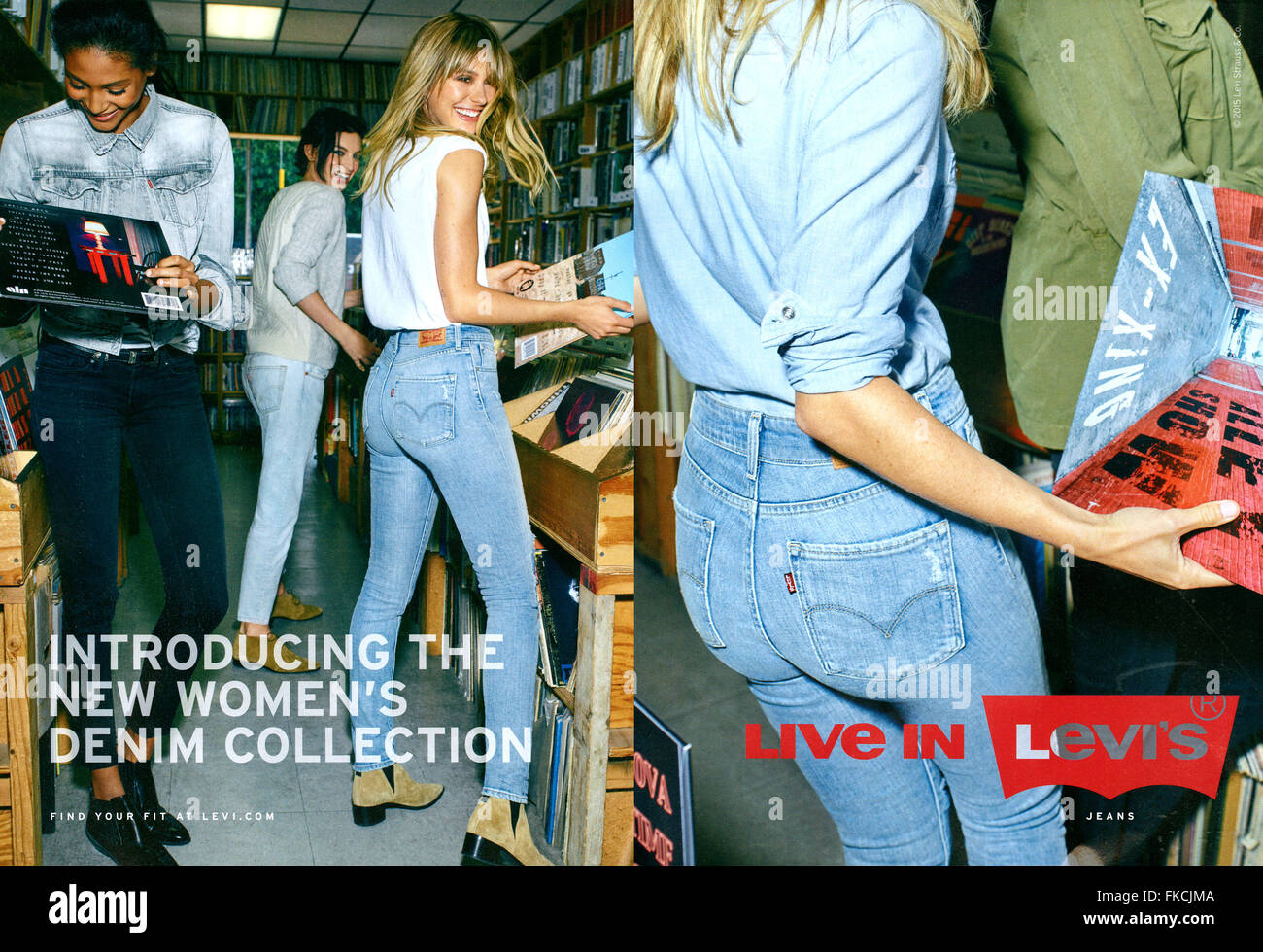 Advert Levi's Magazine High Resolution Stock Photography and Images - Alamy