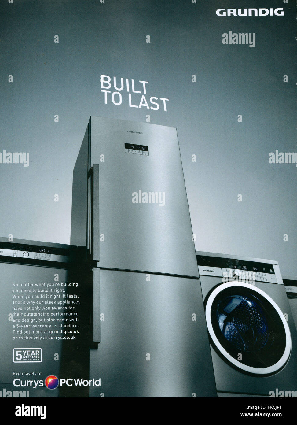 2010s UK Grundig Magazine Advert Stock Photo