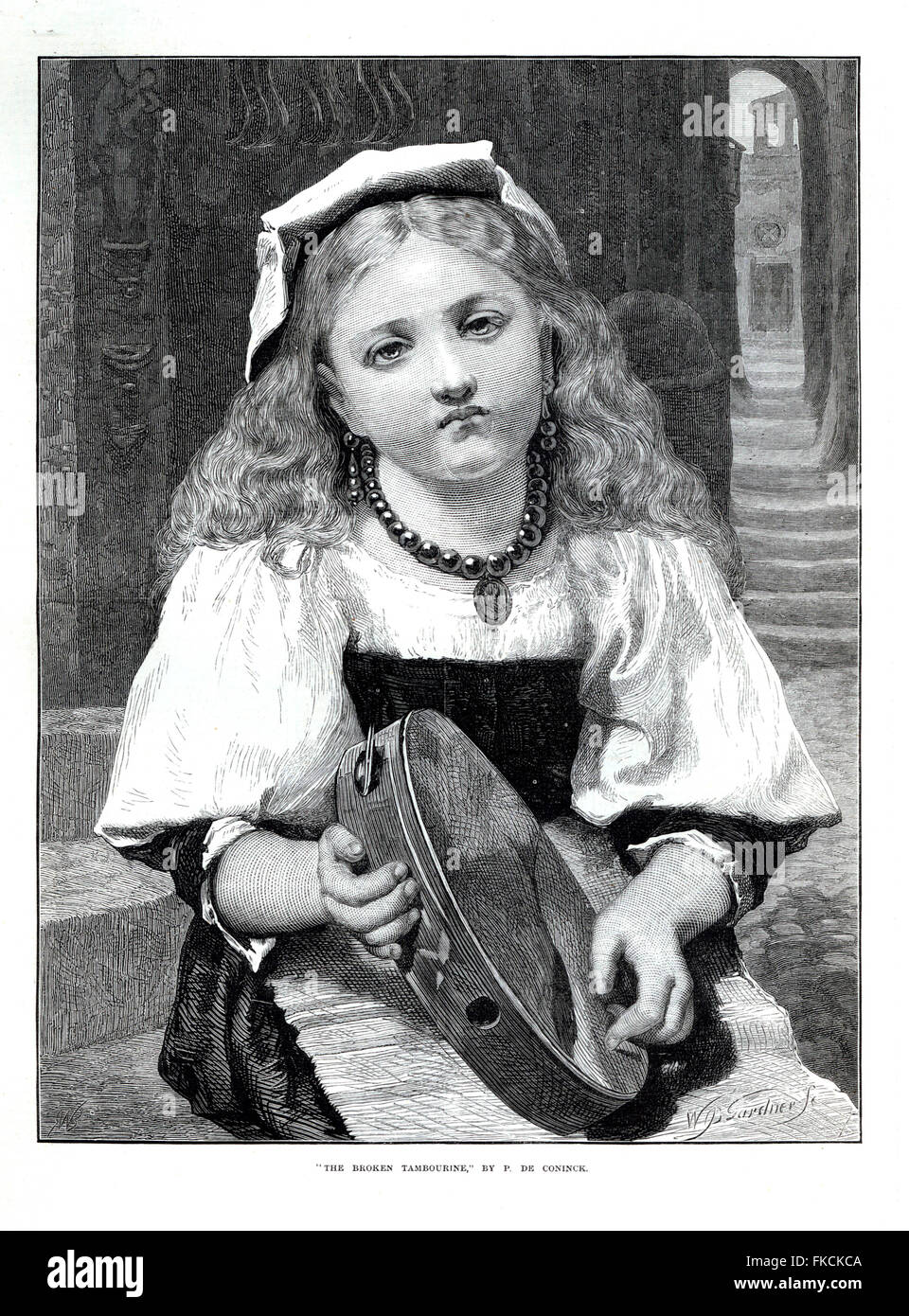 1870s UK Music Book Plate Stock Photo