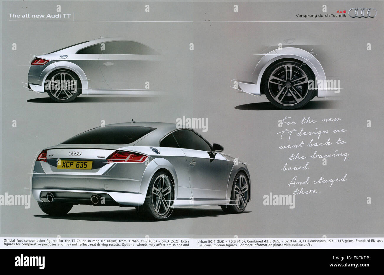 2010s UK Audi Magazine Advert Stock Photo