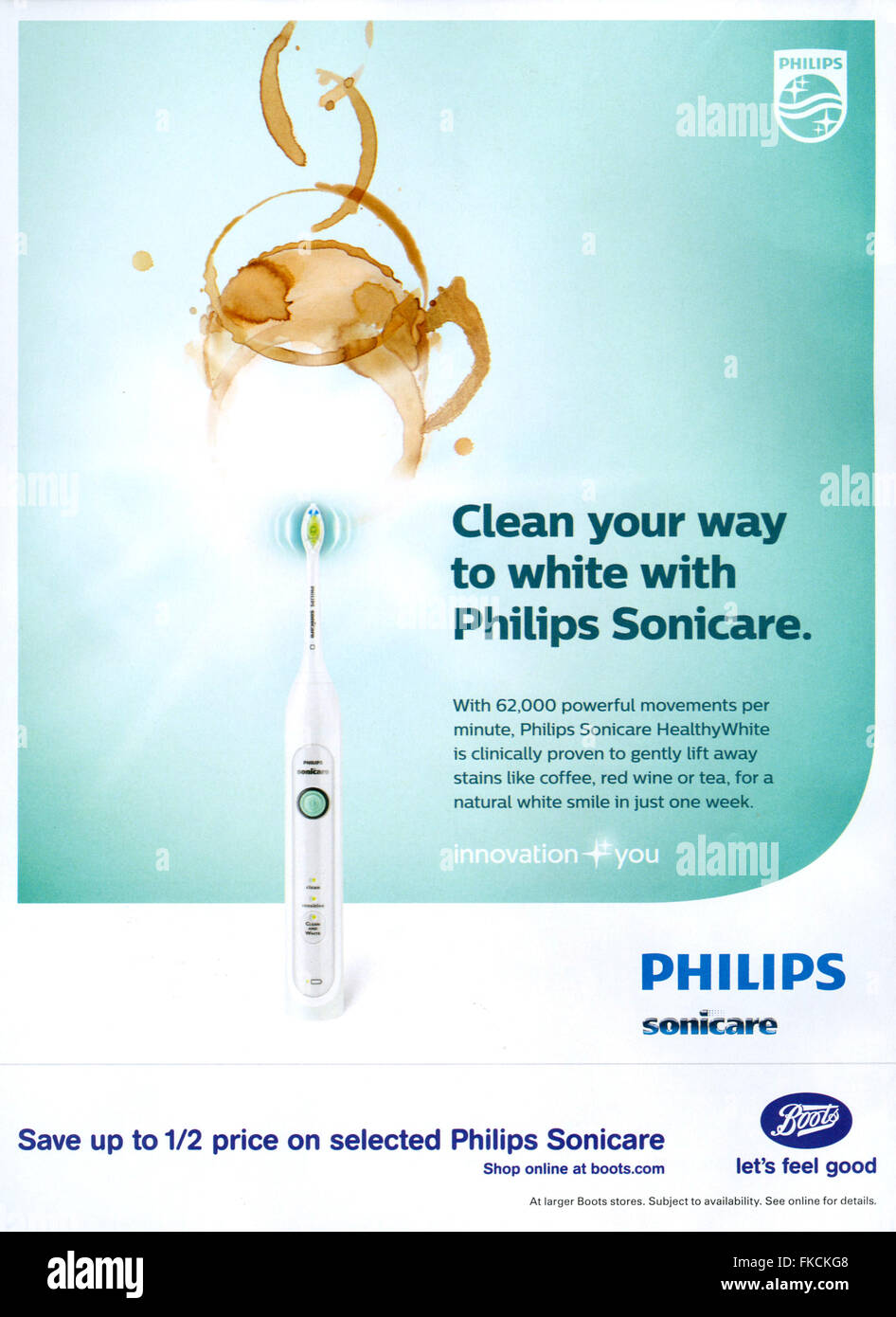 2010s UK Philips Magazine Advert Stock Photo - Alamy