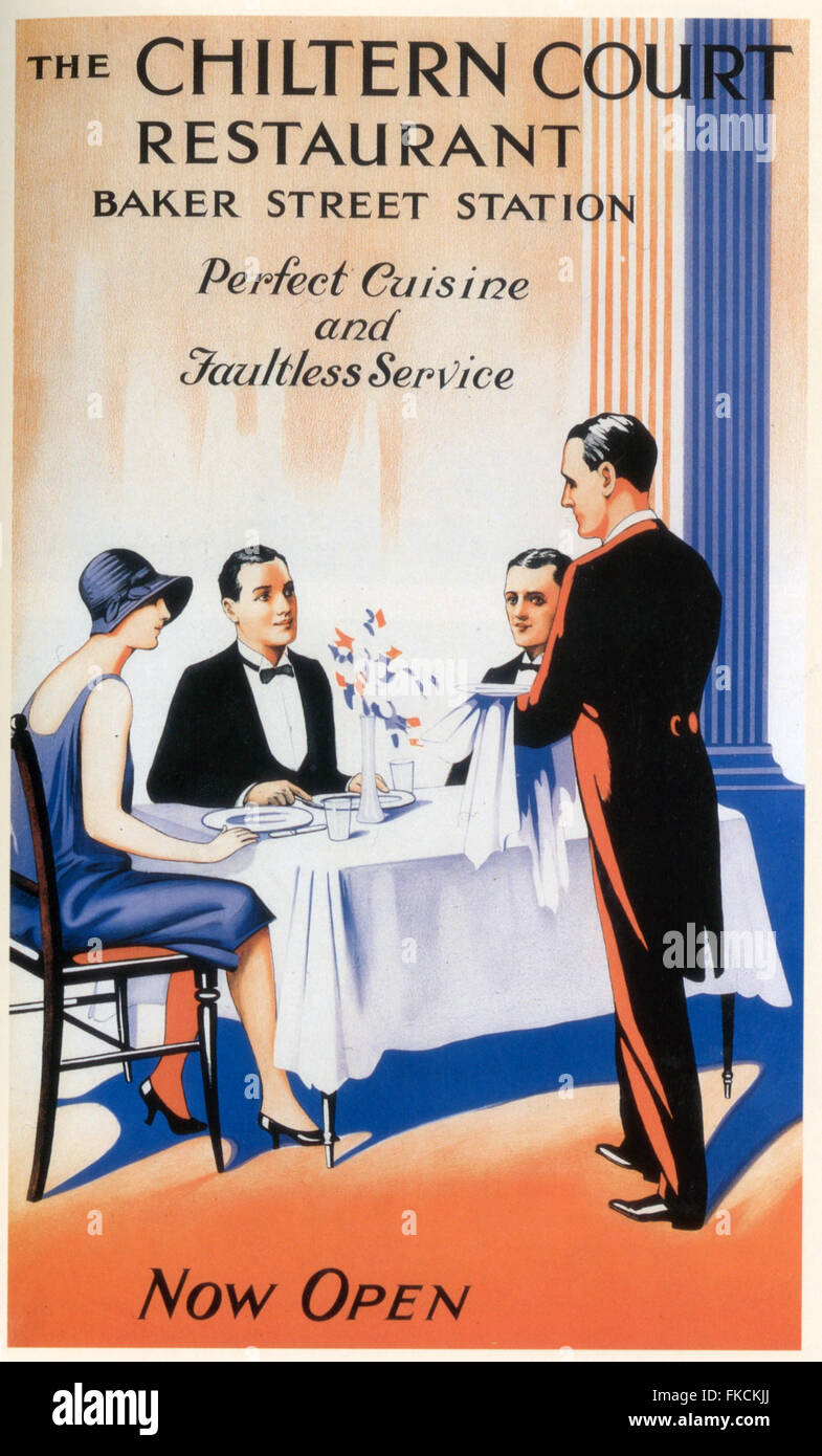 UK The Chiltern Court Restaurant Poster Stock Photo Alamy
