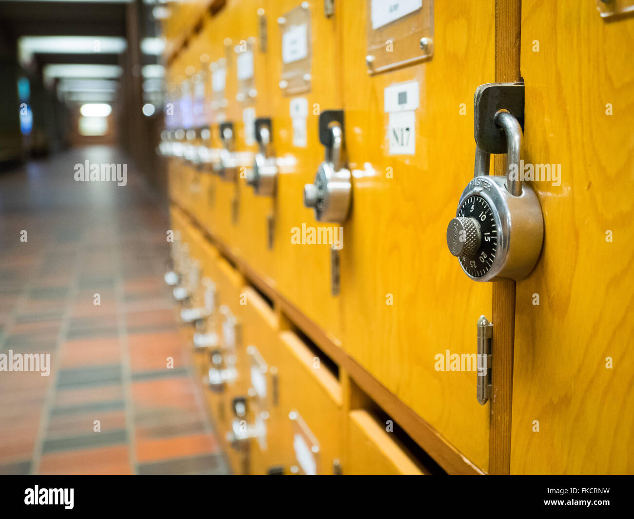 Combination lock on school locker hires stock photography and images