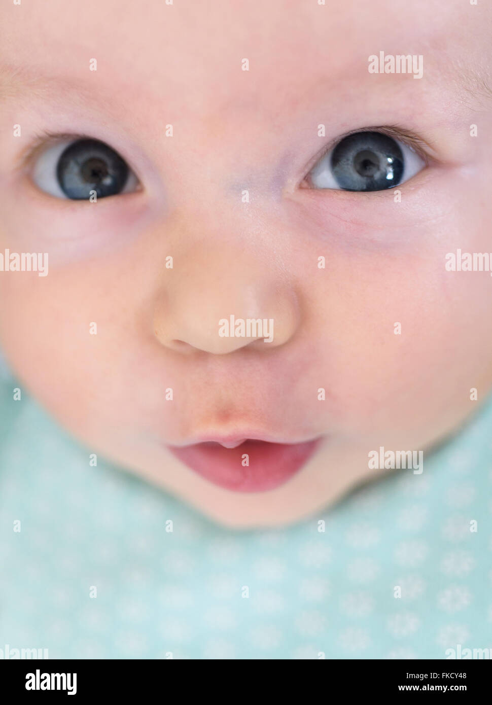Portrait of baby boy (2-5 months) Stock Photo