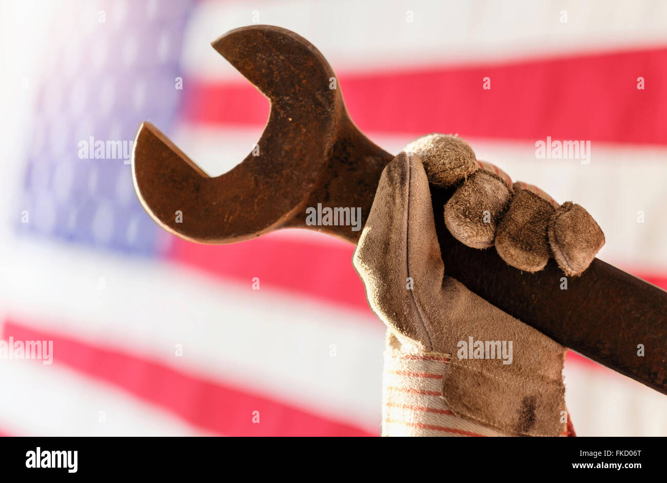 Hand holding flag hires stock photography and images Alamy