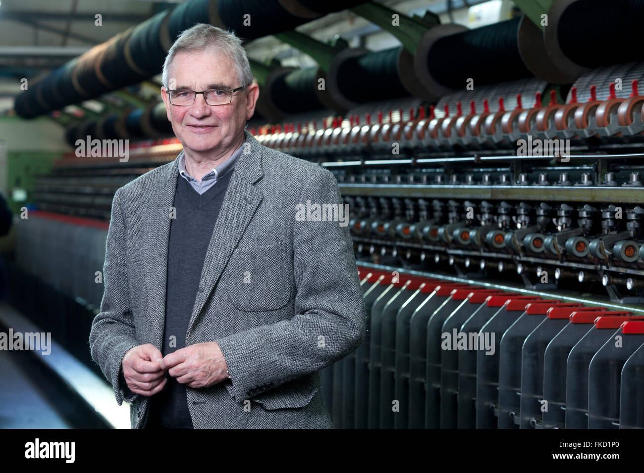 Brian Wilson, Chairman, Shawbost Mill, Isle of Lewis. September 2015 Stock Photo