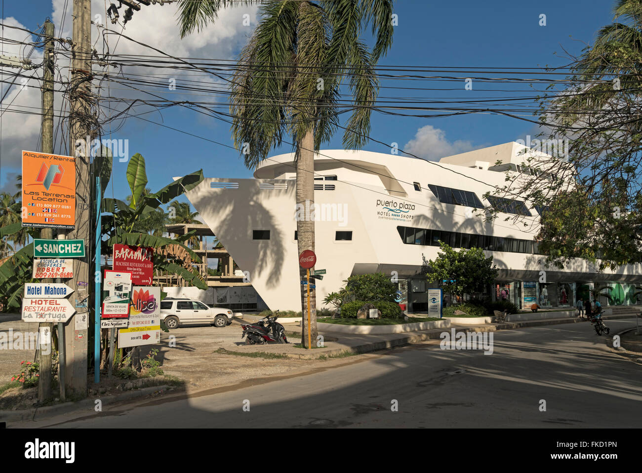 Hotel Puerto Plaza, Las Terrenas, Samana, Dominican Republic, Carribean,  America Stock Photo - Alamy