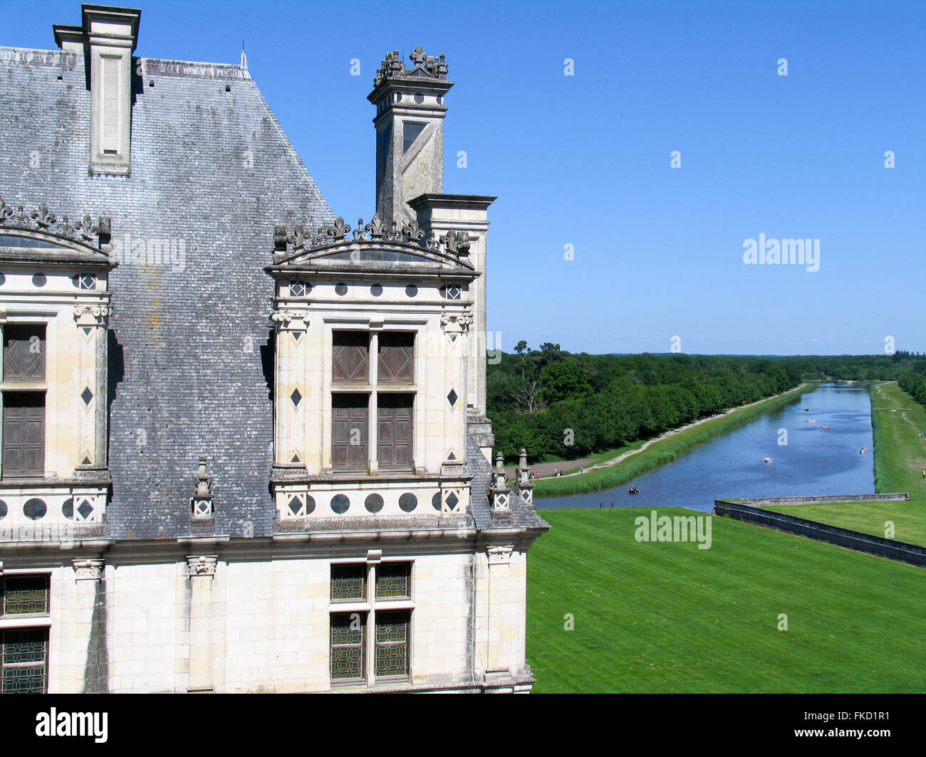 Chateau de Chambord, Roof Detail Stock Photo - Alamy
