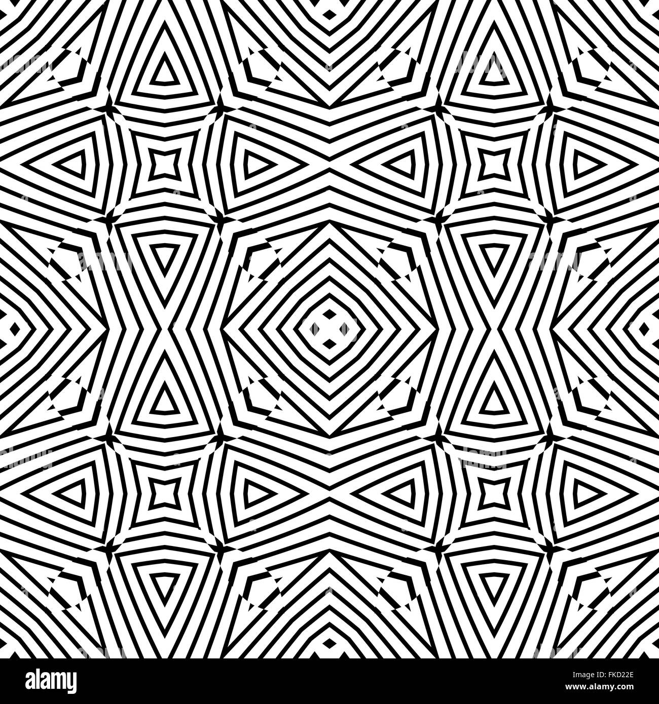 vector black color abstract optical art illusion design decoration ...