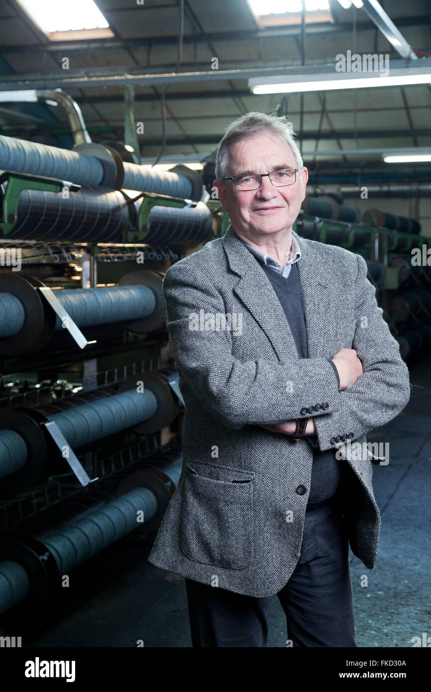 Brian Wilson, Chairman, Shawbost Mill, Isle of Lewis. September 2015 Stock Photo