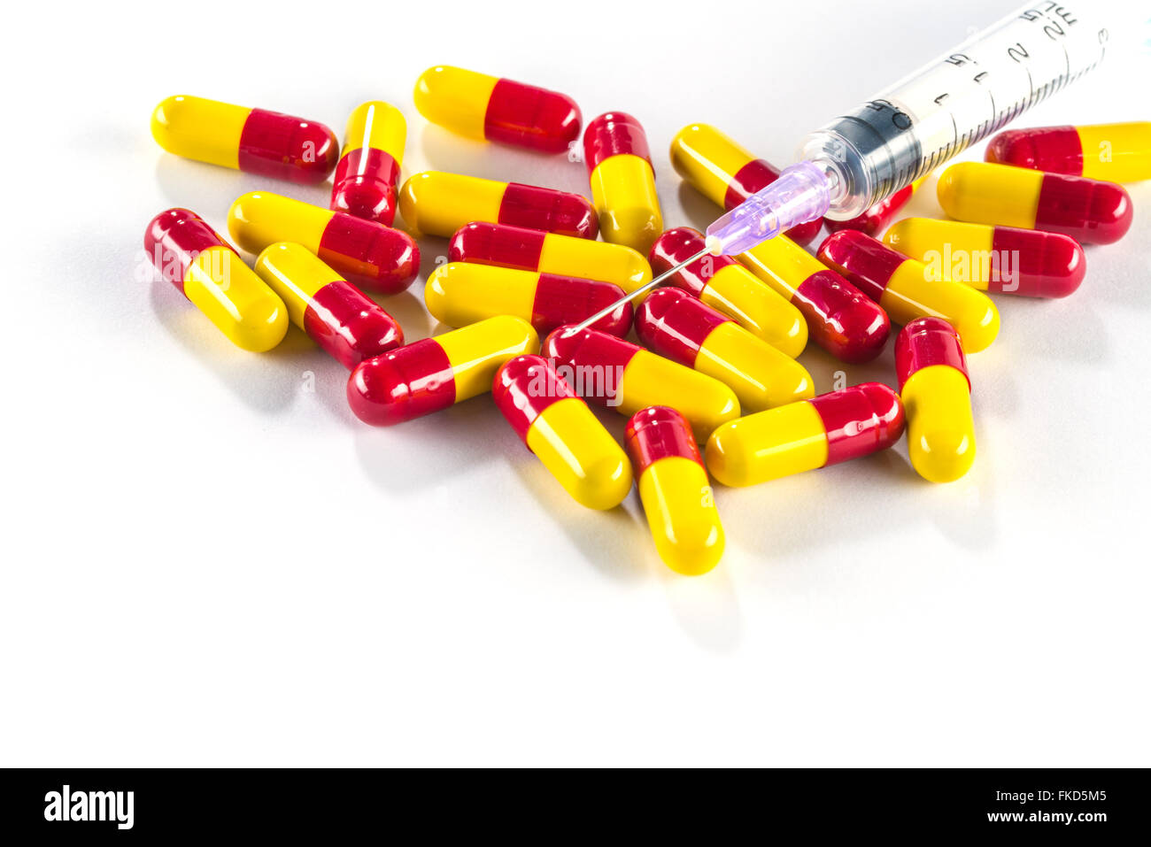 Yellow and red capsule hires stock photography and images Alamy