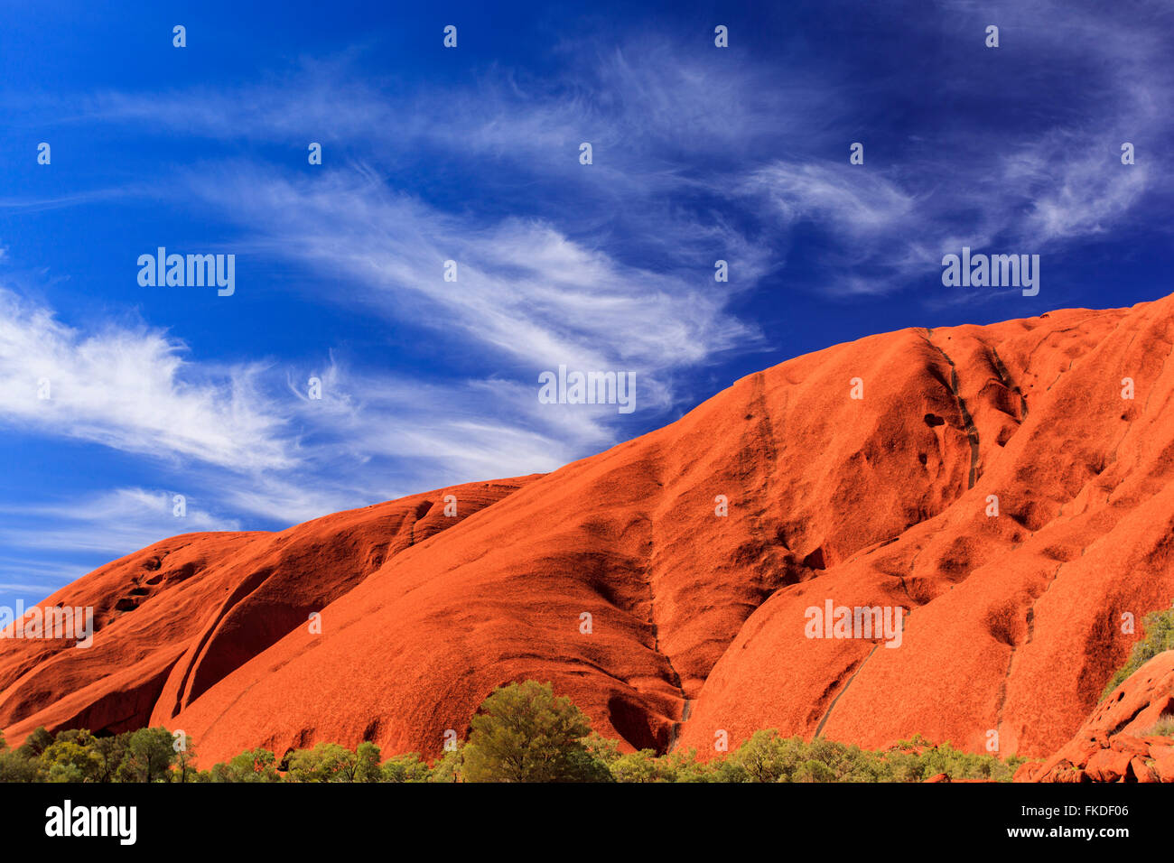 Mountains against blue sky Stock Photo