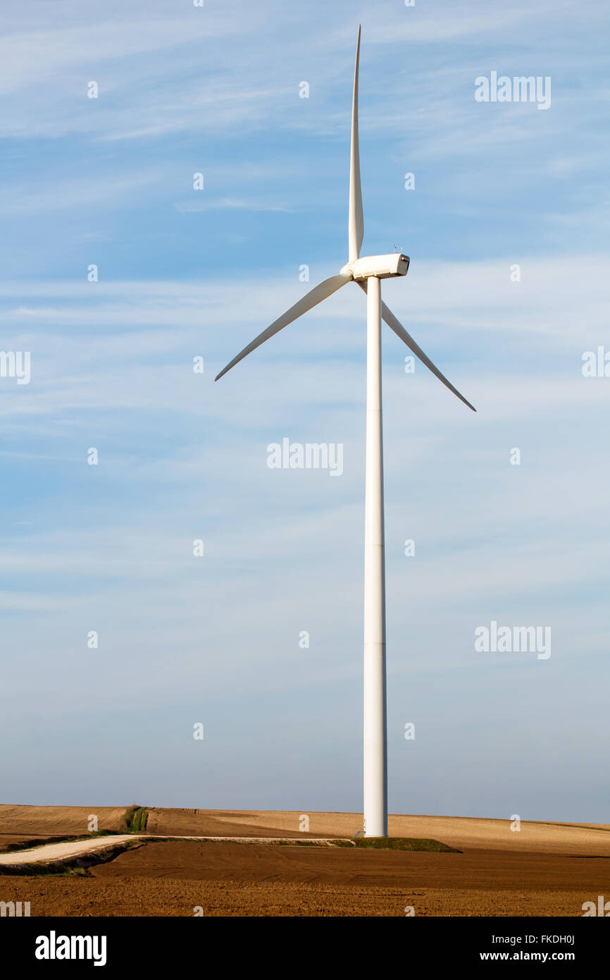 Wind power plant, alternative electricity Stock Photo