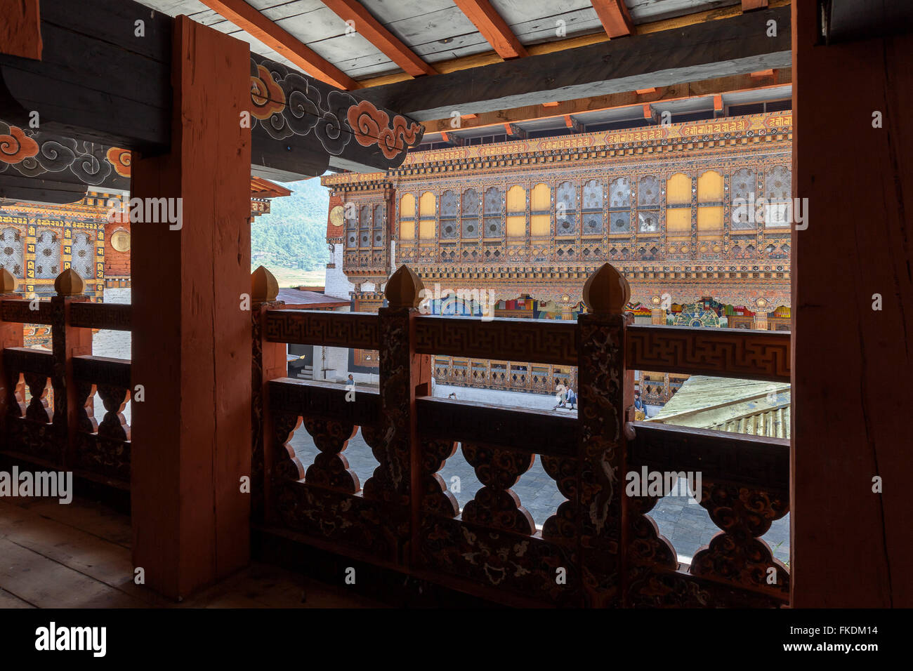 Punakha Dzong Palace, Bhutan. Stock Photo