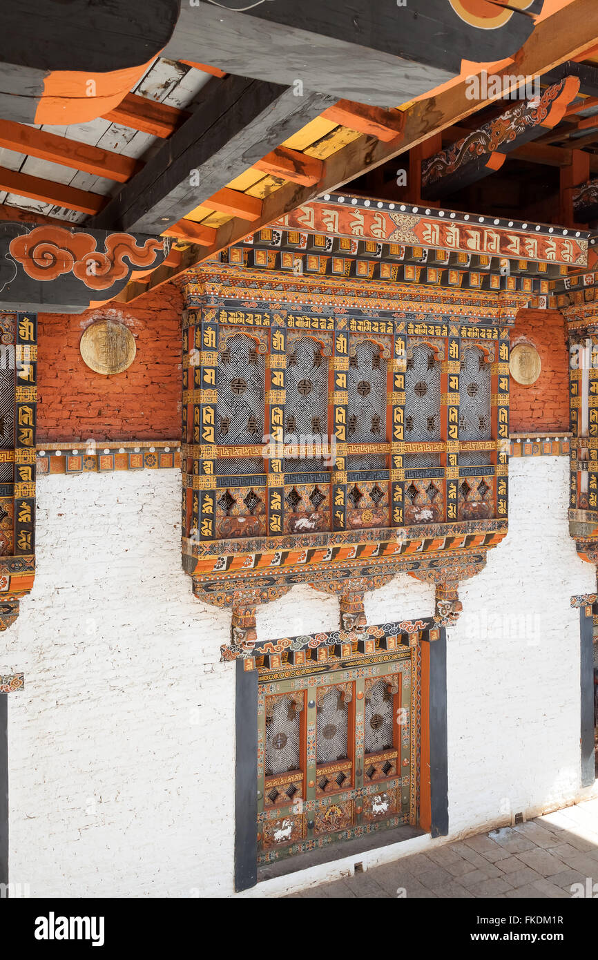 Punakha Dzong Palace, Bhutan. Stock Photo