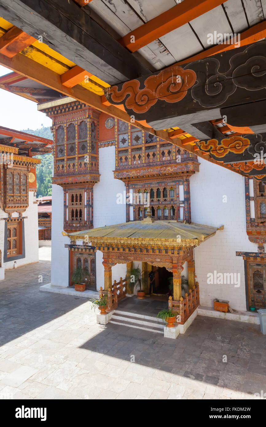 Punakha Dzong Palace, Bhutan. Stock Photo