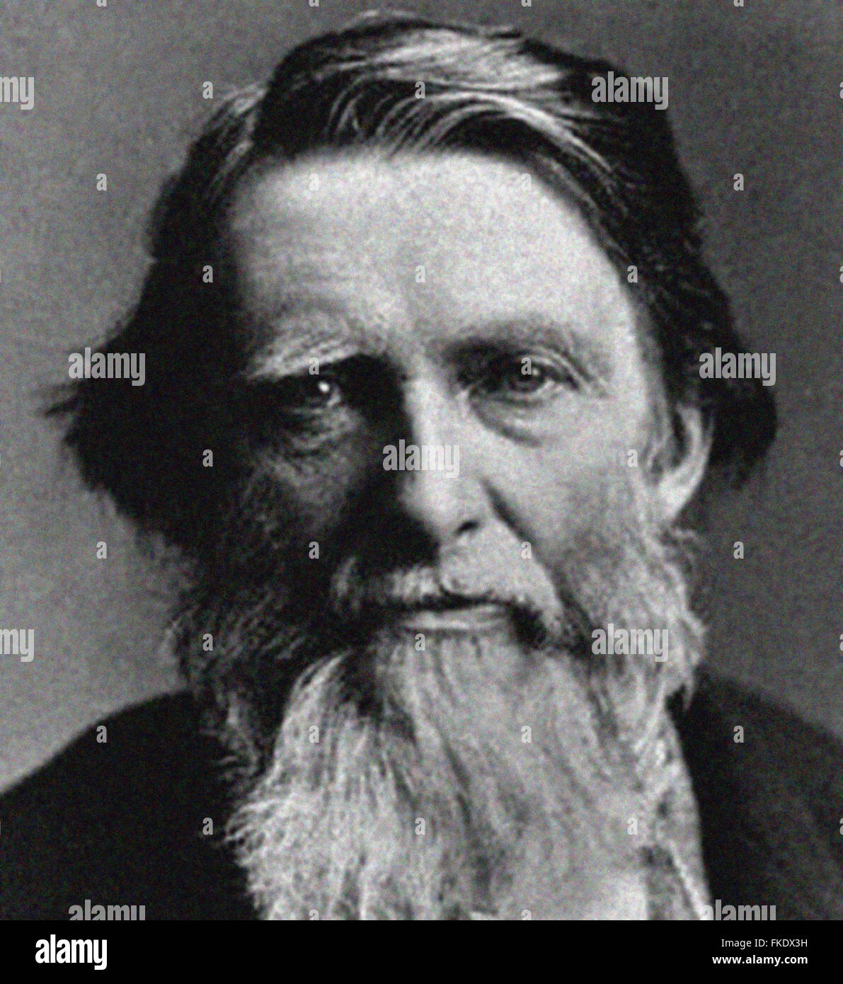 John RUSKIN (b1819) was and English artist and art critic. From the archives of Press Portrait Service - formerly Press Portrait Bureau. Stock Photo