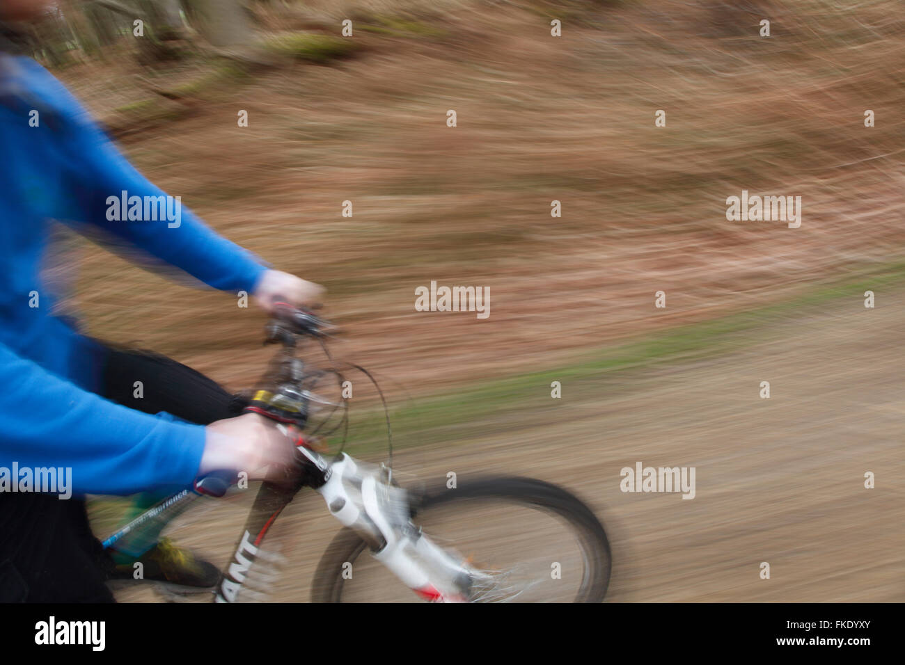 Mountain Biking. Close-up, Abstract. Stock Photo
