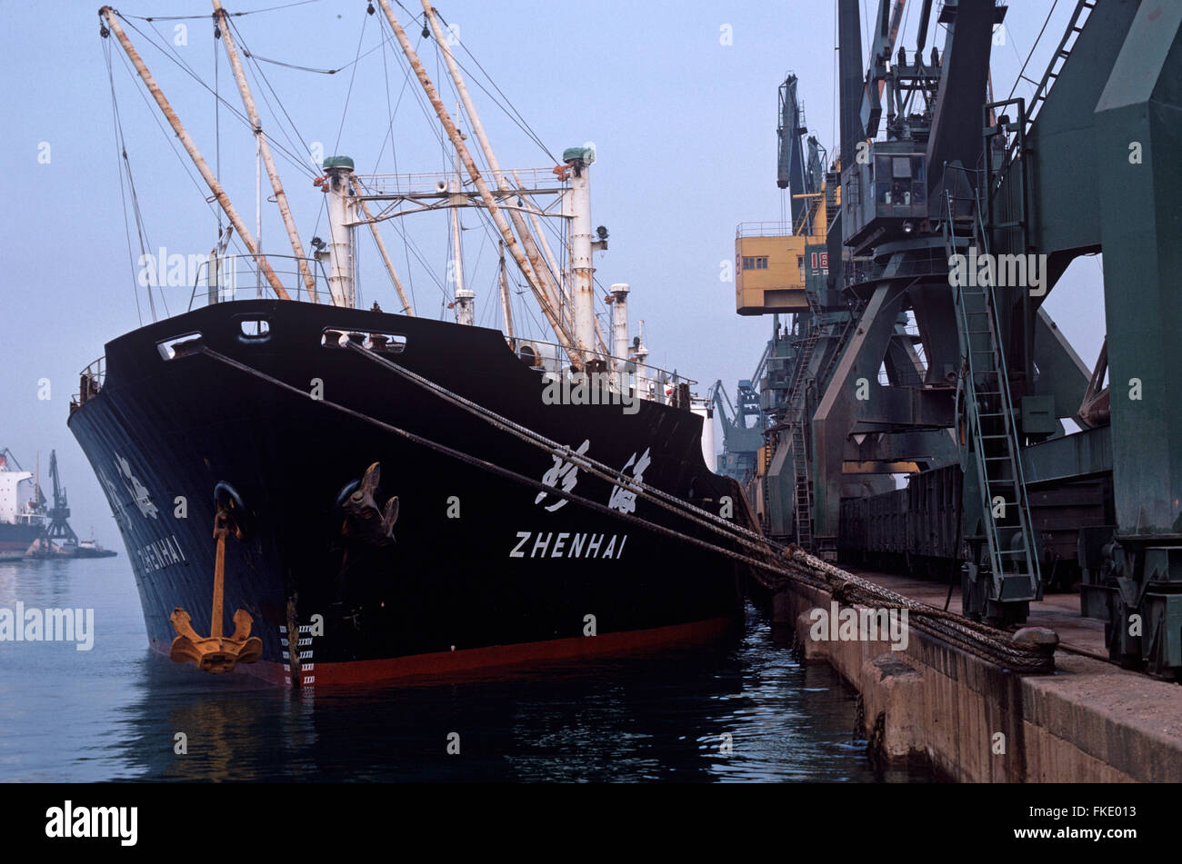 Qingdao port, Shandong Province, China Stock Photo