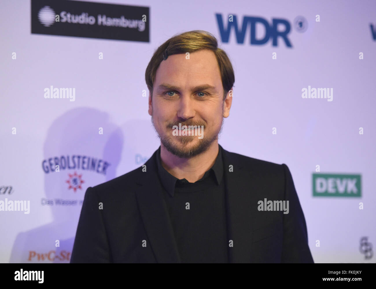 Cologne, Germany. 08th Mar, 2016. Lars Eidinger poses ahead of the 2016 ...