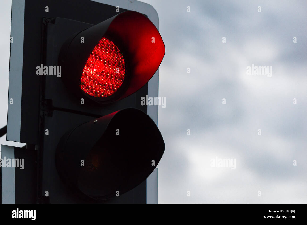 Traffic Light Red Stock Photo Alamy